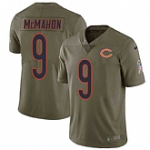 Nike Bears 9 Jim McMahon Olive Salute To Service Jersey Dzhi,baseball caps,new era cap wholesale,wholesale hats
